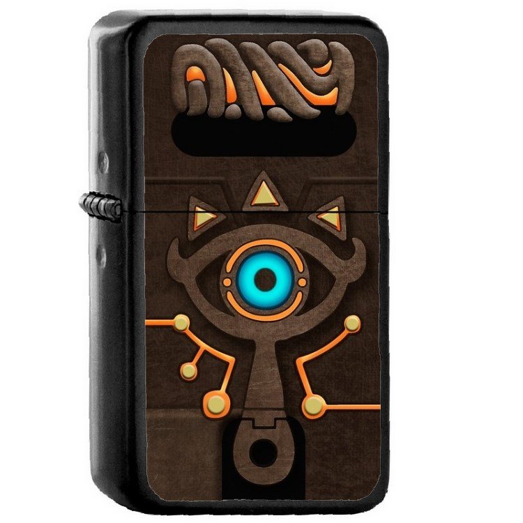 Sheikah Slate - Oil Windproof Flip Top Black Lighters Briquet Encendedor 2