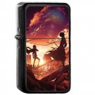 Soukoku - Oil Windproof Flip Top Black Lighters Briquet Encendedor 2