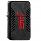 Subaru STI Alcantara Carbon - Oil Windproof Flip Top Black Lighters Briquet Encendedor 2