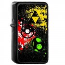 Super Smash Paint Bros. - Oil Windproof Flip Top Black Lighters Briquet Encendedor 2