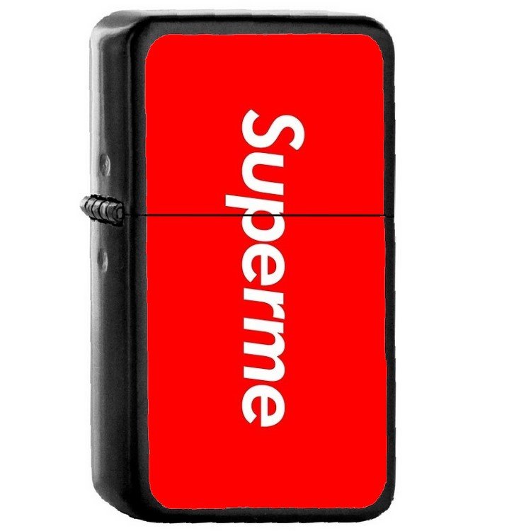 Supreme - Oil Windproof Flip Top Black Lighters Briquet Encendedor 2
