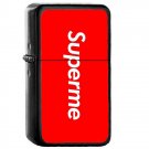 Supreme - Oil Windproof Flip Top Black Lighters Briquet Encendedor 2