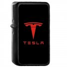 Tesla Car Vehicle Logo Black Red - Oil Windproof Flip Top Black Lighters Briquet Encendedor 2