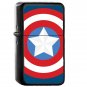 The Captain Shield - Oil Windproof Flip Top Black Lighters Briquet Encendedor 2