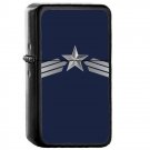 The First Avenger - Oil Windproof Flip Top Black Lighters Briquet Encendedor 2