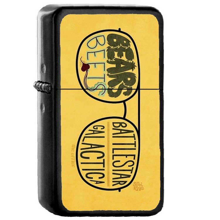 The Office Jim as Dwight - Oil Windproof Flip Top Black Lighters Briquet Encendedor 2