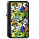 Too Many Birds - Oil Windproof Flip Top Black Lighters Briquet Encendedor 2