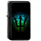 Trident Poseidon - Oil Windproof Flip Top Black Lighters Briquet Encendedor 2