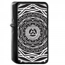 Twilight Gate - Oil Windproof Flip Top Black Lighters Briquet Encendedor 2