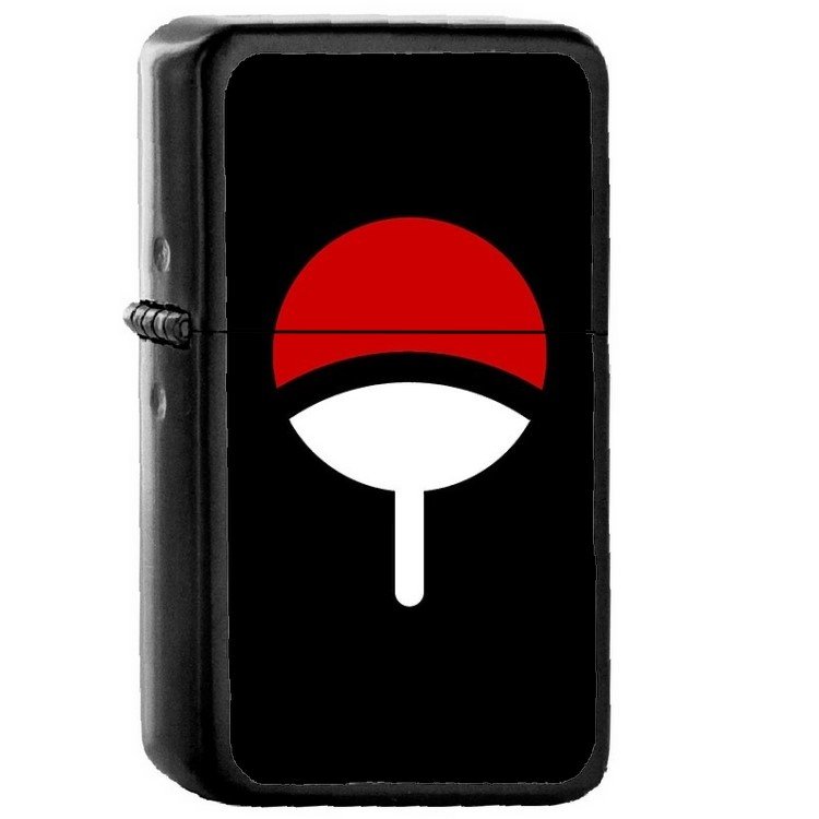 Uchiha Clan - Oil Windproof Flip Top Black Lighters Briquet Encendedor 2