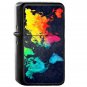 World Map - Oil Windproof Flip Top Black Lighters Briquet Encendedor 2