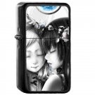 Bouno Satoshi - Oil Windproof Flip Top Black Lighters Briquet Encendedor 2