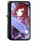 Anime Fairy Tail Erza Scarlet - Oil Windproof Flip Top Black Lighters Briquet Encendedor 201