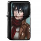 Mikasa Ackerman Anime Girl - Oil Windproof Flip Top Black Lighters Briquet Encendedor 2