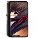 Namaiki Delation Shinkai Nagisa Anime - Oil Windproof Flip Top Black Lighters Briquet Encendedor 2