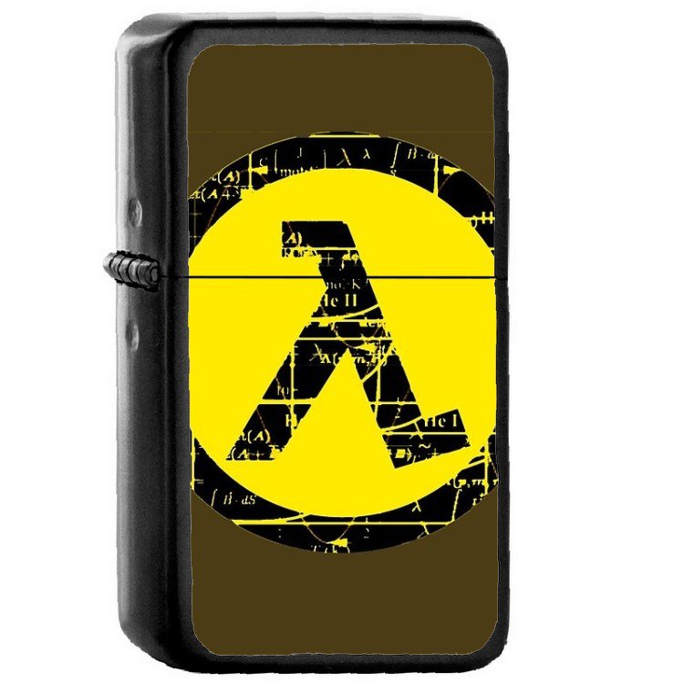 Half-Life Lambda Game - Oil Windproof Flip Top Black Lighters Briquet Encendedor 1