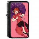 Gintama Kagura - Oil Windproof Flip Top Black Lighters Briquet Encendedor 1