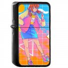 Gintama Kagura - Oil Windproof Flip Top Black Lighters Briquet Encendedor 2