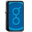 Golem GNT Coin Cryptocurrency – Oil Windproof Flip Top Black Lighters 311