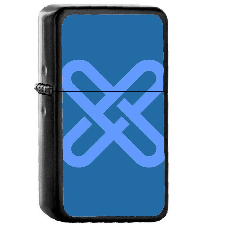GXChain Coin Cryptocurrency &acirc;�� Oil Windproof Flip Top Black Lighters 274