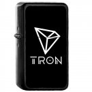 TRON TRX Coin Cryptocurrency – Oil Windproof Flip Top Black Lighters 124