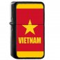 Vietnam Country National Emblem Flag - Oil Flip Top Black Lighters 2621