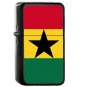 Ghana Country National Emblem Flag - Oil Windproof Flip Top Black Lighters Briquet Encendedor 1620