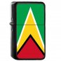 Guyana Country National Emblem Flag - Oil Windproof Flip Top Black Lighters Briquet Encendedor 1670