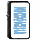 Micronesia Country National Emblem Flag - Oil Flip Top Black Lighters 2006