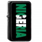 Nigeria Country National Emblem Flag - Oil Flip Top Black Lighters 2114