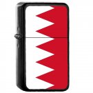 Bahrain Country National Emblem Flag - Oil Windproof Flip Top Black Lighters Briquet Encendedor 1116