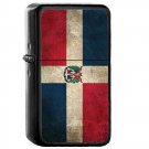 Dominican Republic Country National Emblem Flag - Oil Flip Top Black Lighters 1459