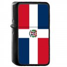Dominican Republic Country National Emblem Flag - Oil Flip Top Black Lighters 1460