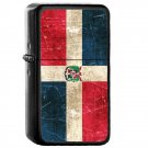 Dominican Republic Country National Emblem Flag - Oil Flip Top Black Lighters 1462