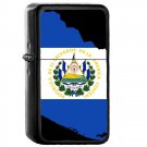 El Salvador Country National Emblem Flag - Oil Flip Top Black Lighters 1488