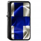 Finland Country National Emblem Flag - Oil Windproof Flip Top Black Lighters Briquet Encendedor 1555