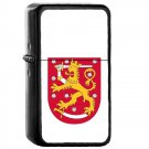 Finland Country National Emblem Flag - Oil Windproof Flip Top Black Lighters Briquet Encendedor 1556