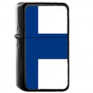 Finland Country National Emblem Flag - Oil Windproof Flip Top Black Lighters Briquet Encendedor 1559