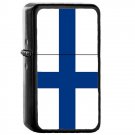 Finland Country National Emblem Flag - Oil Windproof Flip Top Black Lighters Briquet Encendedor 1560