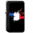 France Country National Emblem Flag - Oil Windproof Flip Top Black Lighters Briquet Encendedor 1567