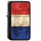 France Country National Emblem Flag - Oil Windproof Flip Top Black Lighters Briquet Encendedor 1569