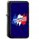 France Country National Emblem Flag - Oil Windproof Flip Top Black Lighters Briquet Encendedor 1571