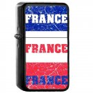 France Country National Emblem Flag - Oil Windproof Flip Top Black Lighters Briquet Encendedor 1576