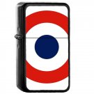 France Country National Emblem Flag - Oil Windproof Flip Top Black Lighters Briquet Encendedor 1578