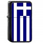 Greece Country National Emblem Flag - Oil Windproof Flip Top Black Lighters Briquet Encendedor 1628