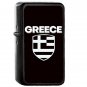 Greece Country National Emblem Flag - Oil Windproof Flip Top Black Lighters Briquet Encendedor 1636