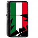 Italy Country National Emblem Flag - Oil Windproof Flip Top Black Lighters Briquet Encendedor 1783