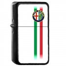 Italy Country National Emblem Flag - Oil Windproof Flip Top Black Lighters Briquet Encendedor 1786