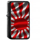 Japan Country National Emblem Flag - Oil Windproof Flip Top Black Lighters Briquet Encendedor 1800
