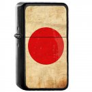 Japan Country National Emblem Flag - Oil Windproof Flip Top Black Lighters Briquet Encendedor 1803